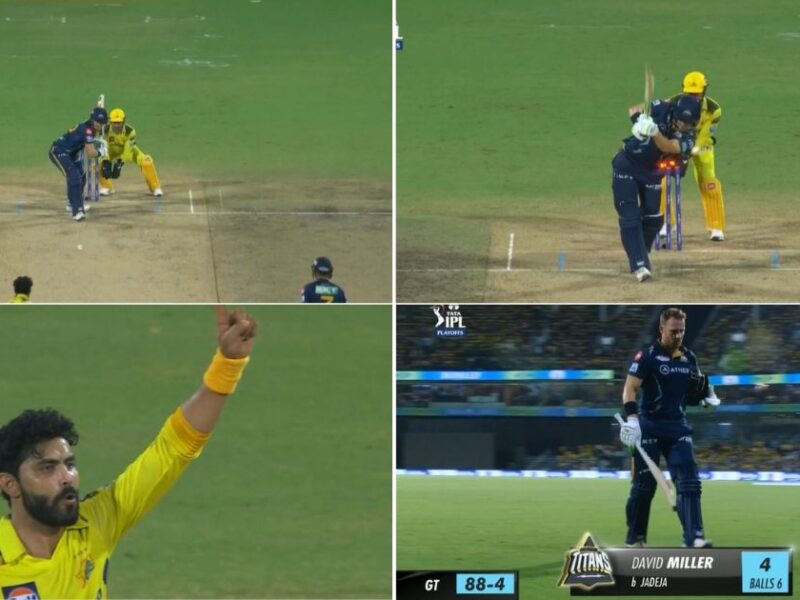 GT vs CSK: WATCH- Ravindra Jadeja Bamboozles David Miller With A Peach Of A Delivery In Chennai