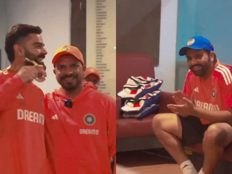 Watch: Rohit Sharma Delighted As Virat Kohli Bags Fielder Of The Series Medal